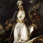 Eugène Delacroix - Greece on the Ruins of Missolonghi, 1826