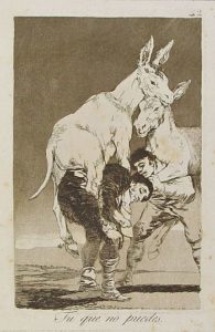 Francisco de Goya - Tu que no puedes