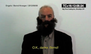 Some Engels, a video art piece by Sven Johne, Gallery Klemme's Berlin