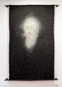 “ Luto” Tapiz bordado con perlas Valencia 2014 Copyright Noé Bermejo